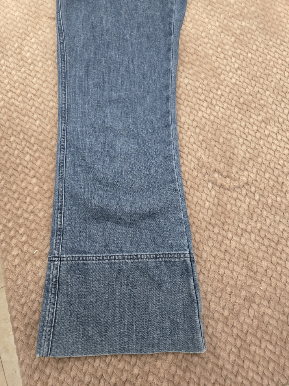 Aerie Denim Wide Leg Jumpsuit Small Button Front Utility Pocket Overalls - Picture 10 of 15